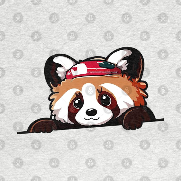 Sneaky japanese red panda so cute by Deartexclusive